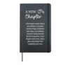 First Home New Homeowner Housewarming Hardcover Journal, Black