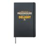 First of All Preschoolers Think Im a Delight Back To School Hardcover Journal, Black