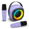 Fisher Mini Karaoke Speaker with 2 Wireless Mic, 5W Peak Power with BT 5.3