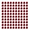 Fishing Bait Eyes 100pcs Self-Adhesive DIY Craft(Red 16mm)