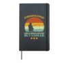 Fishing Dad Like Regular Cooler Retro Fathers Day Daddy Papa Hardcover Journal, Black