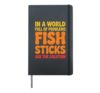Fish Sticks Design For Men Women Kids Frozen Fish Sticks Hardcover Journal, Black