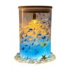 Fish Tank, Handmade Acrylic Floating Lamp with Glowing Decor Tank Room