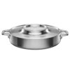 Fiskars Norden Steel Roasting Dish, Ø 28 cm, Suitable for All Hobs