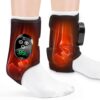 FitEase 2 Pack Cordless Ankle Heating Pad & Foot Massager, Rechargeable Ankle Massager with 6 Heat Levels & 3 Vibration Modes, Heated Foot Wraps for Ankle, Foot & Elbow, Portable Foot Warmer Braces
