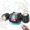 Fitrobust Bubble Machine, Rechargeable Dual-Nozzle Bubble Machine for Kids