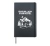 Five Billion Star Hotel for a Camping Fan Hardcover Journal, Black