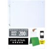 Five Star Loose Leaf Paper + Study App, Graph Ruled Filler Notebook Paper, Reinforced, Fights Ink Bleed, 8-1/2" x 11", 200 Sheets (170055-ECM) (Pack of 6)