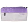 Five Star Pencil Pouch 9-Pocket Zipper Storage Organizer Case for Office Supplies Earbuds Chargers Cables Makeup, Tan/Purple (505600E)