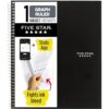 Five Star Spiral Notebook + Study App,1 Subject,Graph Ruled Paper,8-1/2" x 11",100 Sheets,Fights Ink Bleed,Water Resistant Cover,Black (73679),(Pack of 12)