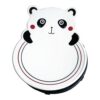 FJMQHU Kids Swivel Chair Sensory Chair Wobble Chair Rotating Stool with Panda Seat and Stable Rubber Base PP Material for Balance and Coordination Training S, White