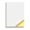 FJMQHU Self Label Paper Inkjet Copier, Matte Finish, 50 Sheets, Size to 1