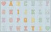 Flagship Carpets Blue Pastel Alphabet Criss-Cross Applesauce Educational Area Rug for Kids Room Seating Décor, Children's Classroom, Play Carpet for Teaching and Playroom, 7'6" x 12'