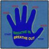Flagship Carpets Get A Grip Childrens Time Out Children's Classroom or Playroom Carpet, Kids Room or Home Door Mat, Small Area Rug, 30" x 30", Blue
