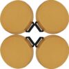 Flexible Floor Cushs 4 Pcs for Classroom Waterproof Easy to Clean 14/16''x2/3'' Soft Cushs for Yoga Mtat Daycare School Chairs
