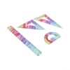 Flexible Ruler Set 4-Pack Plastic Geometry Kit with Protractor Triangle Straight Edge for School Drafting Math Class 30cm(30cm)