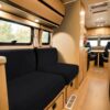 Flexible RV Cushion Covers Black Seat Covers for Car Bench with 2 Belts, 3 Seater Protection and Comfort