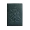 FLINZHGQI Vintage 3D Embossed Nautical Journal Notebook, PU Leather Cover Lined Writing Journal, Retro Anchor Ship Pattern Diary for Men Women, Travel Notebook Gift