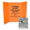 Flipside Products 36" x 48" Orange Halloween Project Board Kit - 4 Pack