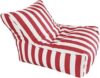 Floating Bean Bag for Pool - Original Adult Size Water Pool Floating Bean Bags - Pool Floating Bean Bag - Outdoor Stripes Bean Bag Pouf Cover- Reusable Bean Bag for Swimming, Red-Stripe, 110x120x60cm