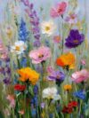 Floral Wildflower Stamped Cross Stitch Kits for Beginner 12x16 Inch