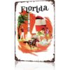 Florida Golf Space Race Horse Riding Sailboat Metal Wall Art Signs 8X12 In