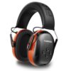 Floriogra Bluetooth 6.0 Hearing Protection Headphones with Rechargeable 2000mAh Battery, 34dB SNR Safety Noise Reduction Work Headphones 120H Playtime for Mowing, Shooting, Workshops, Snowblowing