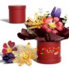 Flower Bouquet Building Kit, STEM Building Projects Toys for Boys Girls Ages 8-12, 227 Pcs DIY STEM Metal Model Assembly Build Flower Set Birthday Toys for Kids Adults 6 7 8 9 10 11 12 Years Old