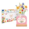 Flower Calendar 2027 Bloomy Flowers Desk Calendar 2027 With Wooden Stand