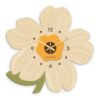 Flower Crystal Porcelain Wooden Silent Quartz 12 14 Inch Living Room Bedroom Kitchen Holiday Decor Clock