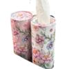 Flower pattern tissue bucket