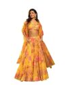 Floxa Women's ready-to-wear lehenga choli set for traditional wedding Navratri with embroidery.