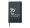 Flute Girl Definition Funny Musician Player Women Hardcover Journal, Black