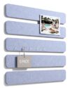 Fluxynara 13" x 2" Felt Wall Panels, Soft Periwinkle