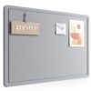 Fluxynara 23.6" x 17.1" Bulletin Board, Soft Gray