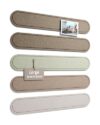 Fluxynara 23" x 4" Felt Bulletin Board,Linen Dusk
