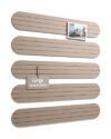Fluxynara 23" x 4" Felt Bulletin Board,Taupe