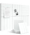 Fluxynara 36" x 24" Large Felt Bulletin Board, Cold White