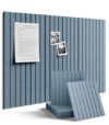 Fluxynara 36" x 24" Large Felt Bulletin Board, Dusty Blue
