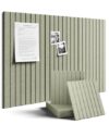 Fluxynara 36" x 24" Large Felt Bulletin Board, Sage