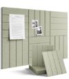 Fluxynara 36" x 24" Large Felt Bulletin Board, Sage
