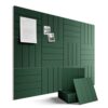 Fluxynara 48" x 36" Large Felt Bulletin Board, Pine Green