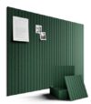 Fluxynara 48" x 36" Large Felt Bulletin Board, Pine Green