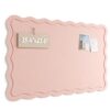 Fluxynara Felt Scalloped Bulletin Board 35.4"x23.6", Pink