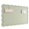 Fluxynara Felt Scalloped Bulletin Board 35.4"x23.6", Sage