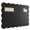 Fluxynara Felt Scalloped Bulletin Board 47.2"x35.4", Black