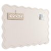 Fluxynara Felt Scalloped Bulletin Board 47.2"x35.4", Oatmeal