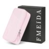 Fmeida Structured Pink Pencil Case for Girls, Aesthetic Back to School Gift
