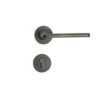 FNOYRZUCE Door Lock Indoor Bedroom Modern Household Magnetic Silent Handle Split Black Gray Wooden(A Silent 35-50mm)