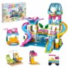 FNSJFYZS Friends Water Park Building Block Set, Birthday Gift for Girls